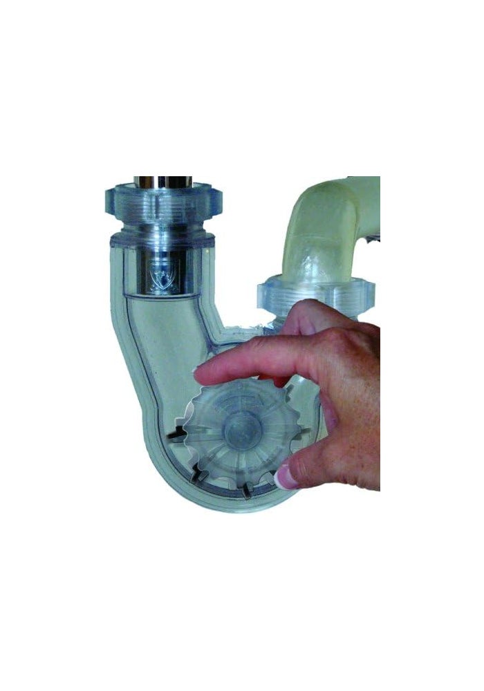 PermaFLOW PF WaterWorks PT5021 Never Clog Universal Transparent ABS P-Trap for Kitchen and Bath - Fits 1-1/2-Inch or 1-1/4-Inch - Image 2